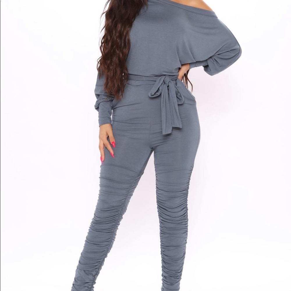 Blue Fashion Nova Jumpsuit NWT size Medium M